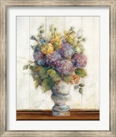 Framed Dreamy Hydrangea I on Birch