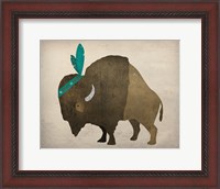 Framed Buffalo Bison III