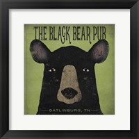 Framed Black Bear Pub