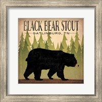 Framed Take a Hike Bear Black Bear Stout