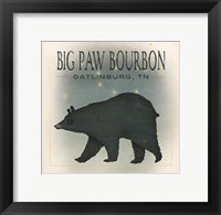 Framed Ursa Major Big Paw Bourbon