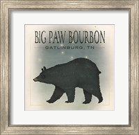 Framed Ursa Major Big Paw Bourbon