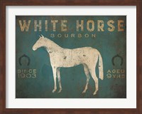 Framed White Horse No Kentucky