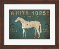 Framed White Horse No Kentucky