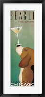 Framed Beagle Martini v2