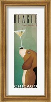 Framed Beagle Martini v2