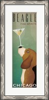 Framed Beagle Martini v2