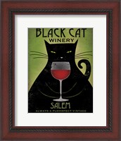 Framed Black Cat Winery Salem
