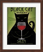 Framed Black Cat Winery Salem