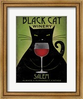 Framed Black Cat Winery Salem