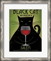 Framed Black Cat Winery Salem