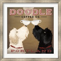 Framed Doodle Coffee Double IV Portland