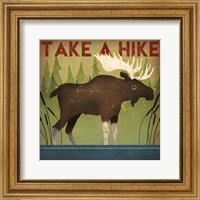 Framed Take a Hike Moose