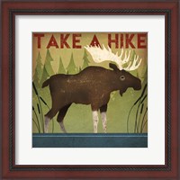 Framed Take a Hike Moose