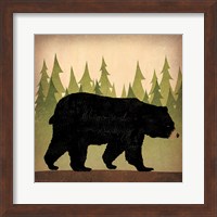 Framed Take a Hike Bear no Words