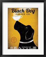 Framed Black Dog Coffee Co Seattle