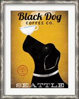 Framed Black Dog Coffee Co Seattle