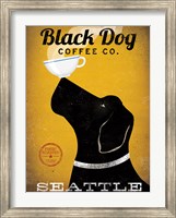 Framed Black Dog Coffee Co Seattle