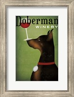 Framed Single Doberman Winery