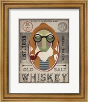 Framed Fisherman II Old Salt Whiskey