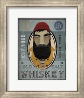 Framed Fisherman VI Old Salt Whiskey