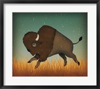 Framed Buffalo Bison II