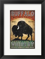 Framed Buffalo Whiskey