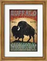 Framed Buffalo Whiskey