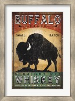 Framed Buffalo Whiskey