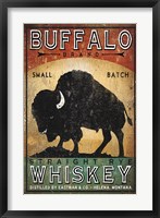 Framed Buffalo Whiskey