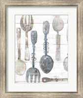 Framed Spoons and Forks II Neutral