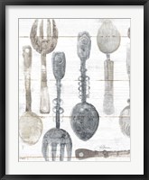 Framed Spoons and Forks II Neutral