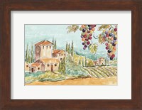 Framed Tuscan Breeze I No Poppies