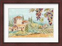 Framed Tuscan Breeze I No Poppies