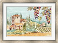 Framed Tuscan Breeze I No Poppies