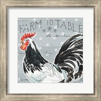 Framed 'Roosters Call III' border=