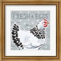 Framed 'Roosters Call II' border=