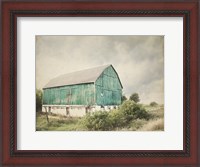 Framed Late Summer Barn I Crop Vintage