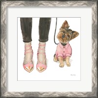 Framed 'Furry Fashion Friends III' border=