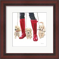 Framed 'Furry Fashion Friends I' border=