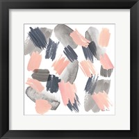 Grey Pink Mist II Framed Print