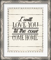 Framed 'Country Thoughts XIV' border=