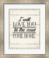 Framed 'Country Thoughts XIV' border=