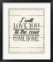 Country Thoughts XIV Framed Print