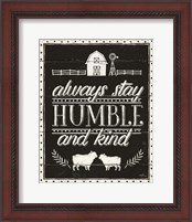 Framed 'Country Thoughts IV Black' border=