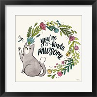 Purrfect Garden VIII Framed Print