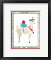 La La Llama III Framed Print