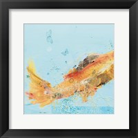 Framed Fish in the Sea I Aqua