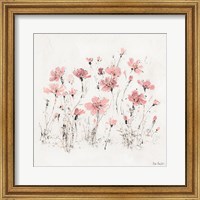 Framed Wildflowers III Pink