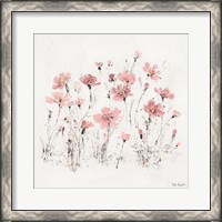 Framed Wildflowers III Pink
